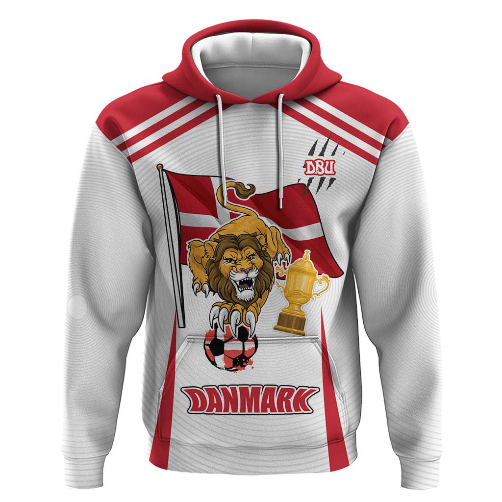 Custom Danmark Football Go Champions Hoodie Denmark Sporty Style