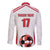 Custom Danmark Football Go Champions Long Sleeve Button Shirt Denmark Sporty Style