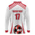 Custom Danmark Football Go Champions Long Sleeve Polo Shirt Denmark Sporty Style