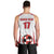 Custom Danmark Football Go Champions Men Tank Top Denmark Sporty Style