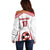 Custom Danmark Football Go Champions Off Shoulder Sweater Denmark Sporty Style