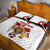 Custom Danmark Football Go Champions Quilt Bed Set Denmark Sporty Style