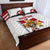 Custom Danmark Football Go Champions Quilt Bed Set Denmark Sporty Style