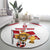 Custom Danmark Football Go Champions Round Carpet Denmark Sporty Style