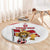 Custom Danmark Football Go Champions Round Carpet Denmark Sporty Style