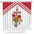 Custom Danmark Football Go Champions Shower Curtain Denmark Sporty Style