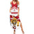 Custom Danmark Football Go Champions Summer Maxi Dress Denmark Sporty Style