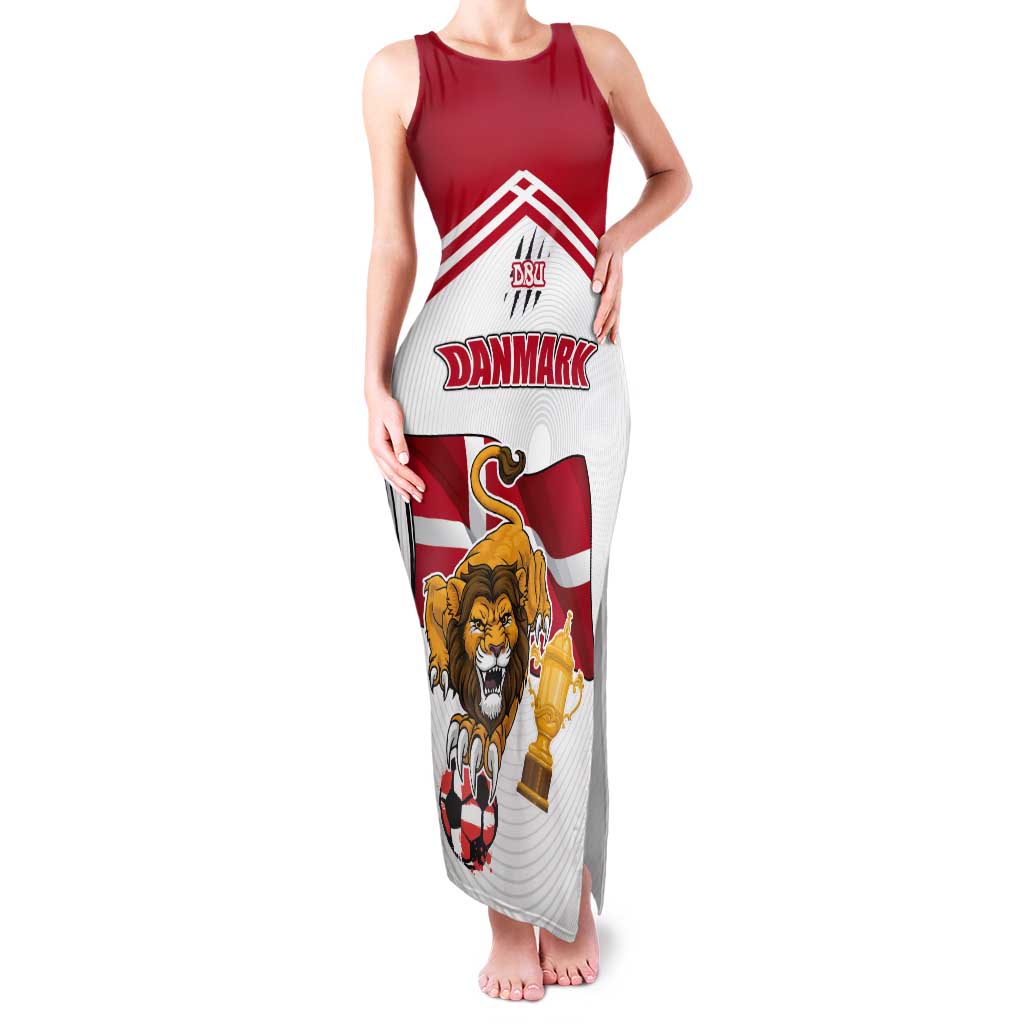 Custom Danmark Football Go Champions Tank Maxi Dress Denmark Sporty Style