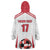 Custom Danmark Football Go Champions Wearable Blanket Hoodie Denmark Sporty Style