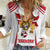 Custom Danmark Football Go Champions Women Casual Shirt Denmark Sporty Style