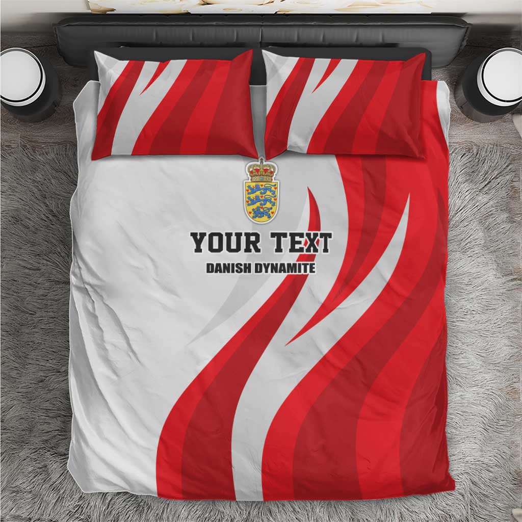 Personalized Danmark Football Bedding Set Denmark Sporty Style Danish Dynamite