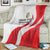 Personalized Danmark Football Blanket Denmark Sporty Style Danish Dynamite