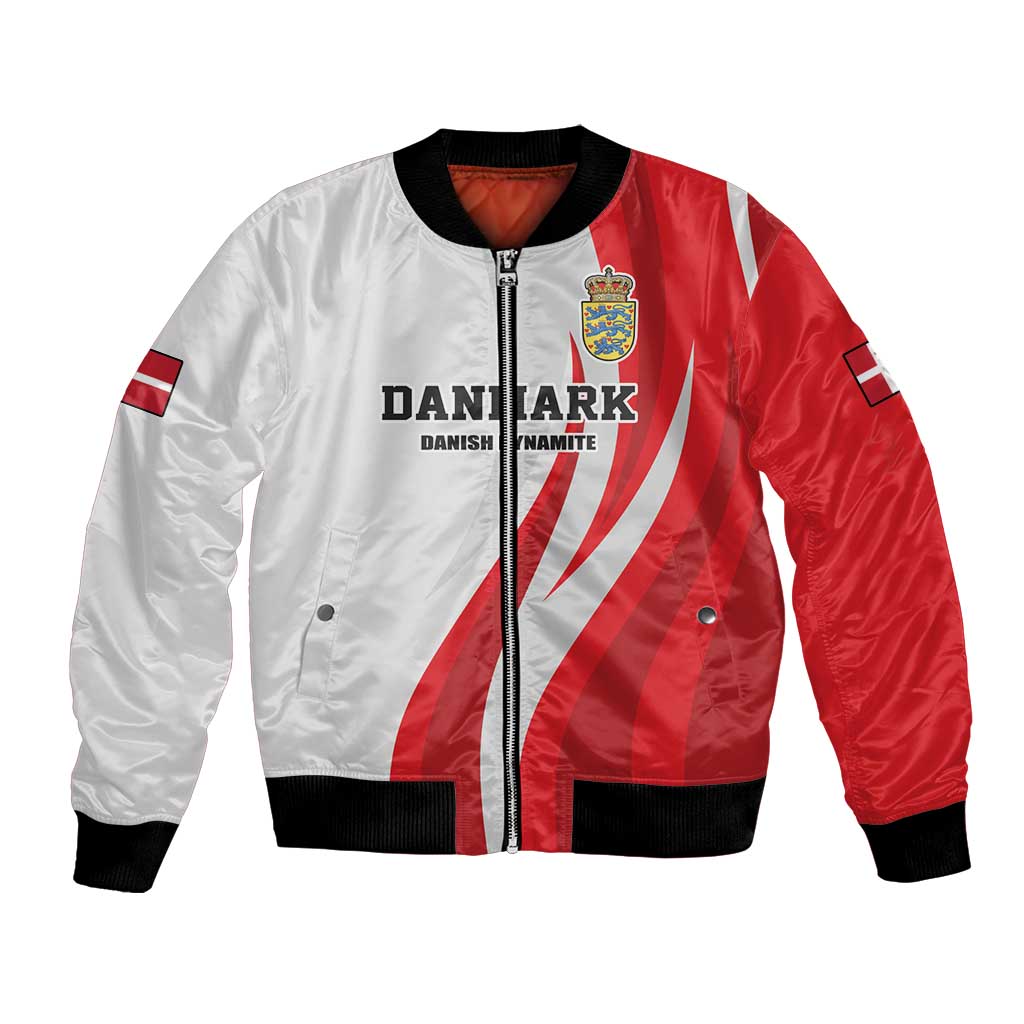 Personalized Danmark Football Bomber Jacket Denmark Sporty Style Danish Dynamite