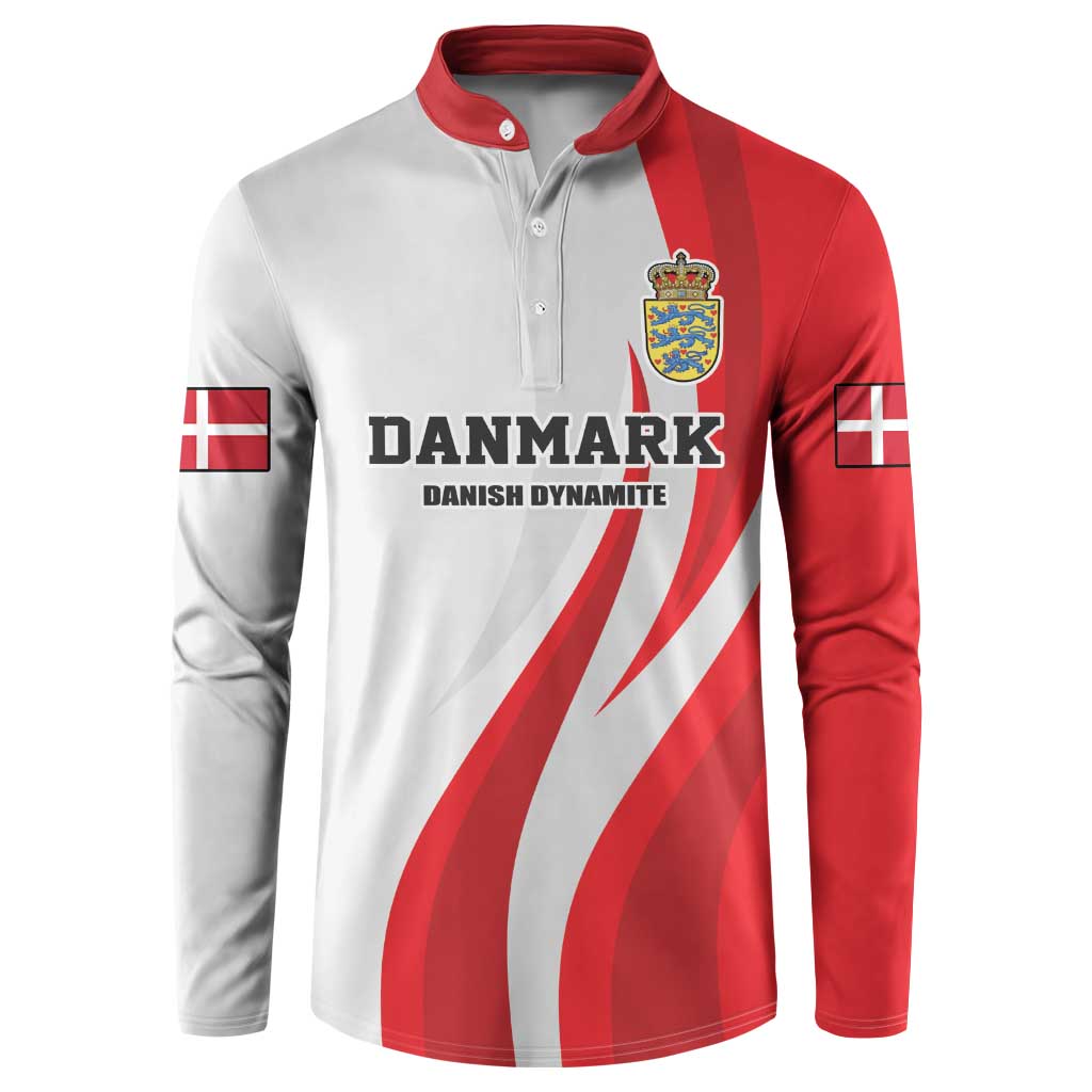 Personalized Danmark Football Button Sweatshirt Denmark Sporty Style Danish Dynamite