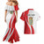 Personalized Danmark Football Couples Matching Mermaid Dress and Hawaiian Shirt Denmark Sporty Style Danish Dynamite