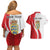 Personalized Danmark Football Couples Matching Off Shoulder Short Dress and Hawaiian Shirt Denmark Sporty Style Danish Dynamite