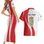 Personalized Danmark Football Couples Matching Short Sleeve Bodycon Dress and Hawaiian Shirt Denmark Sporty Style Danish Dynamite