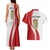 Personalized Danmark Football Couples Matching Tank Maxi Dress and Hawaiian Shirt Denmark Sporty Style Danish Dynamite