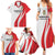 Personalized Danmark Football Family Matching Summer Maxi Dress and Hawaiian Shirt Denmark Sporty Style Danish Dynamite