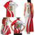 Personalized Danmark Football Family Matching Tank Maxi Dress and Hawaiian Shirt Denmark Sporty Style Danish Dynamite