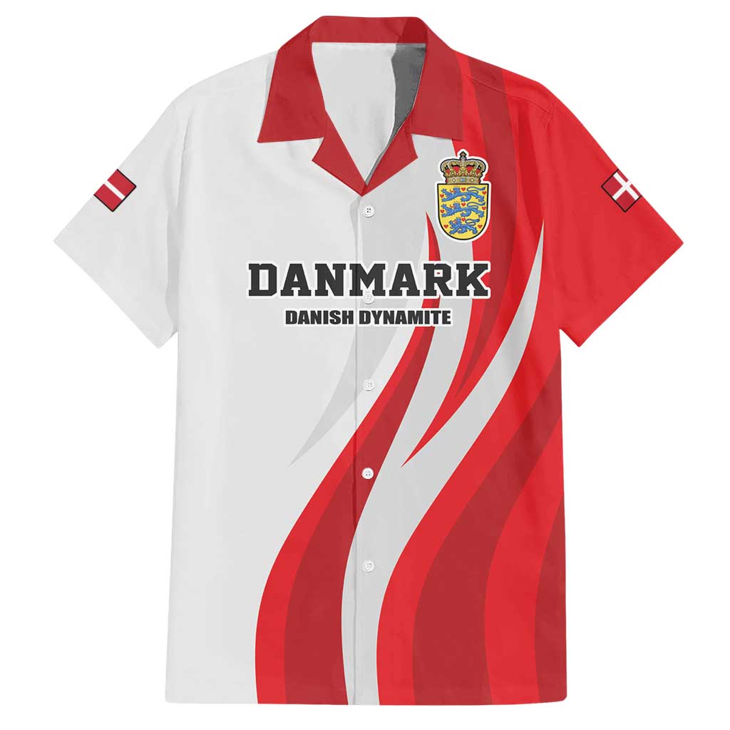 Personalized Danmark Football Hawaiian Shirt Denmark Sporty Style Danish Dynamite