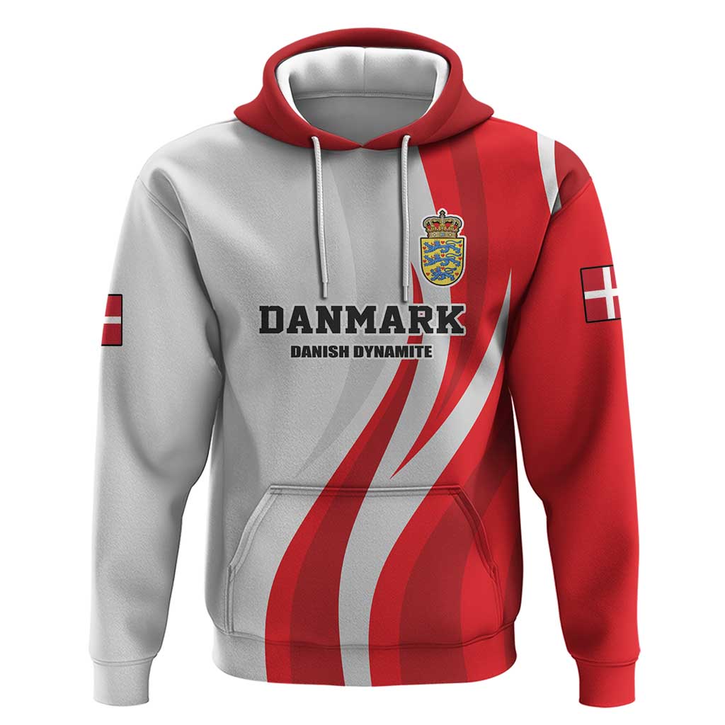 Personalized Danmark Football Hoodie Denmark Sporty Style Danish Dynamite