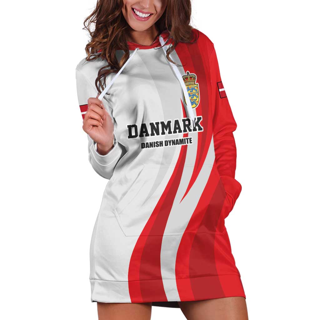 Personalized Danmark Football Hoodie Dress Denmark Sporty Style Danish Dynamite