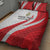 Personalized Danmark Football Quilt Bed Set Denmark Sporty Style Danish Dynamite