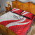 Personalized Danmark Football Quilt Bed Set Denmark Sporty Style Danish Dynamite