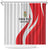 Personalized Danmark Football Shower Curtain Denmark Sporty Style Danish Dynamite