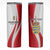 Personalized Danmark Football Skinny Tumbler Denmark Sporty Style Danish Dynamite