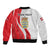 Personalized Danmark Football Sleeve Zip Bomber Jacket Denmark Sporty Style Danish Dynamite