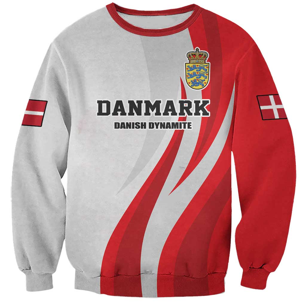 Personalized Danmark Football Sweatshirt Denmark Sporty Style Danish Dynamite