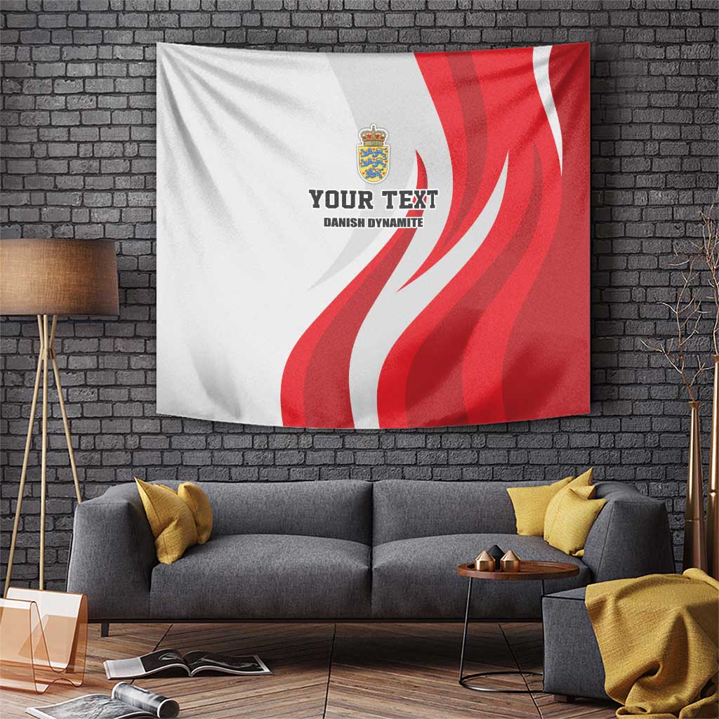 Personalized Danmark Football Tapestry Denmark Sporty Style Danish Dynamite