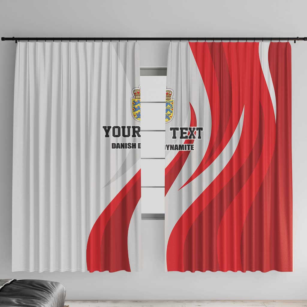 Personalized Danmark Football Window Curtain Denmark Sporty Style Danish Dynamite