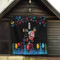 Born to Stand Out Autism Awareness Quilt Brain Mind and Yippee!