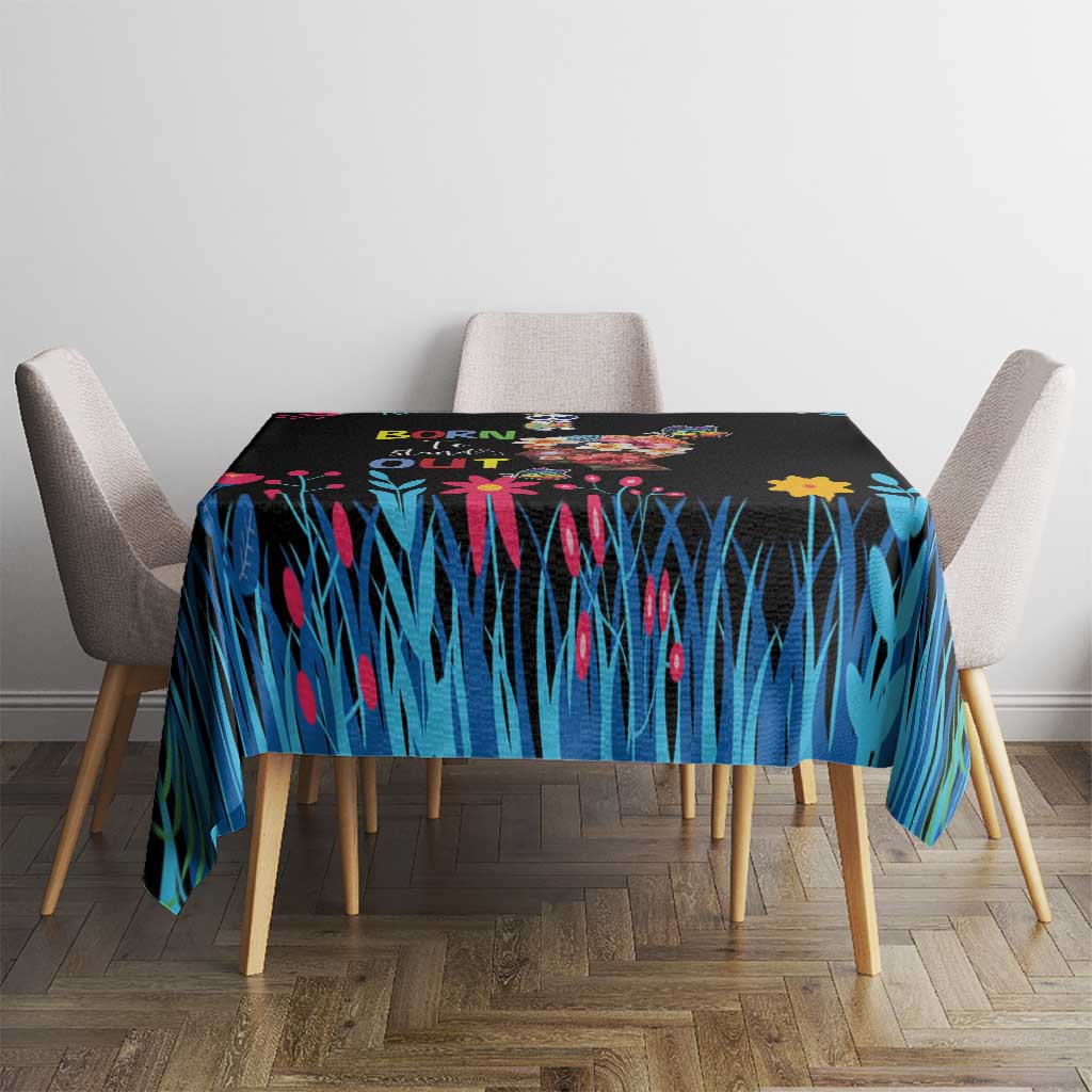Born to Stand Out Autism Awareness Tablecloth Brain Mind and Yippee!