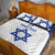 Custom Israel Football Go Champions Quilt Bed Set Sporty Style