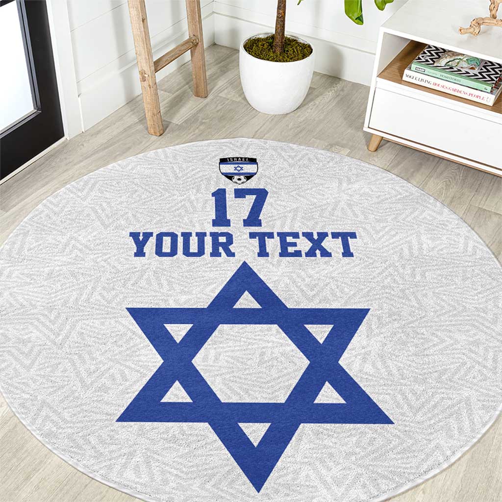 Custom Israel Football Go Champions Round Carpet Sporty Style