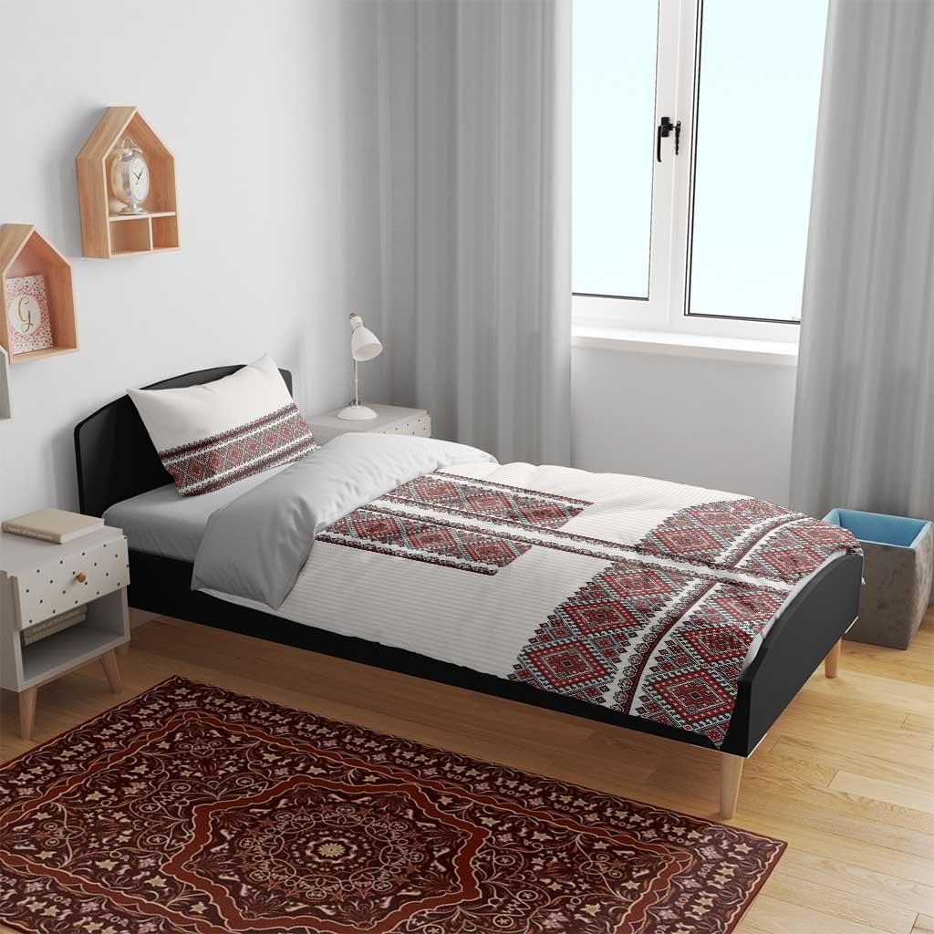 Ukraine Vyshyvanka Day Bedding Set Ukrainian Folk Seamless