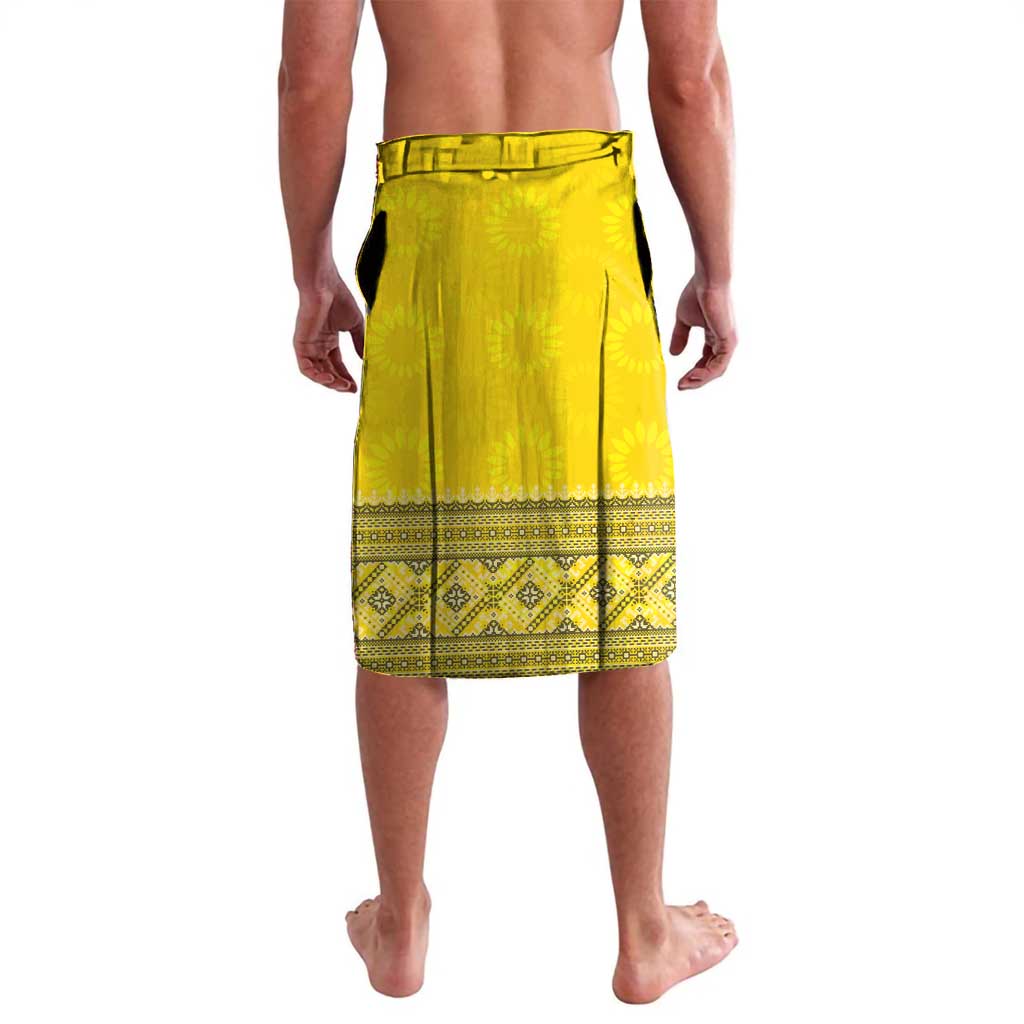 Ukraine National Flag Day Lavalava 23 August with Sunflower