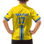 Custom Ukraine Football Family Matching Puletasi and Hawaiian Shirt Yellow Style