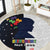 Personalized World Autism Awareness Day Round Carpet 2th April