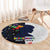 Personalized World Autism Awareness Day Round Carpet 2th April