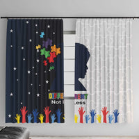 Personalized World Autism Awareness Day Window Curtain 2th April