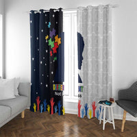 Personalized World Autism Awareness Day Window Curtain 2th April