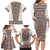 Danmark Traditional Patern with Daisy Family Matching Long Sleeve Bodycon Dress and Hawaiian Shirt Danish Patern Simple Style