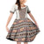 Danmark Traditional Patern with Daisy Family Matching Off Shoulder Short Dress and Hawaiian Shirt Danish Patern Simple Style