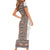 Danmark Traditional Patern with Daisy Family Matching Short Sleeve Bodycon Dress and Hawaiian Shirt Danish Patern Simple Style