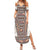 Danmark Traditional Patern with Daisy Family Matching Summer Maxi Dress and Hawaiian Shirt Danish Patern Simple Style